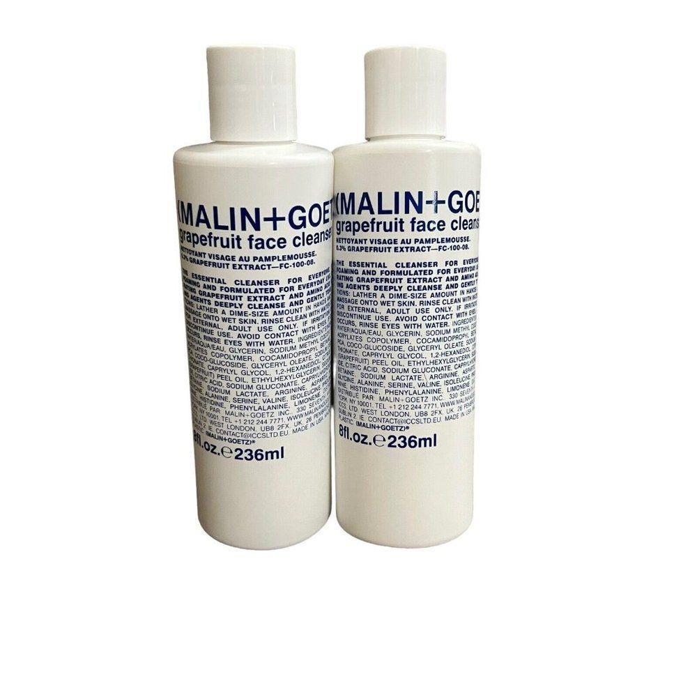2 Malin+Goetz Grapefruit Face Cleanser 8 oz